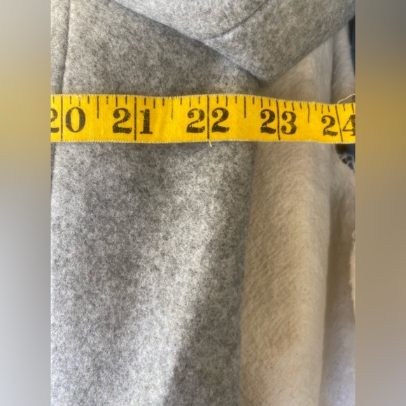 nwt gap wool blend pea coat grey nwt dress coat - Picture 10 of 11